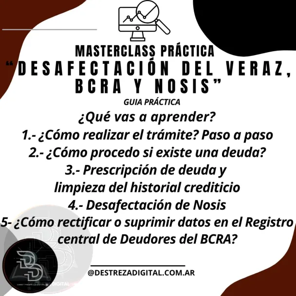 Desafectación del VERAZ, BCRA y NOSIS