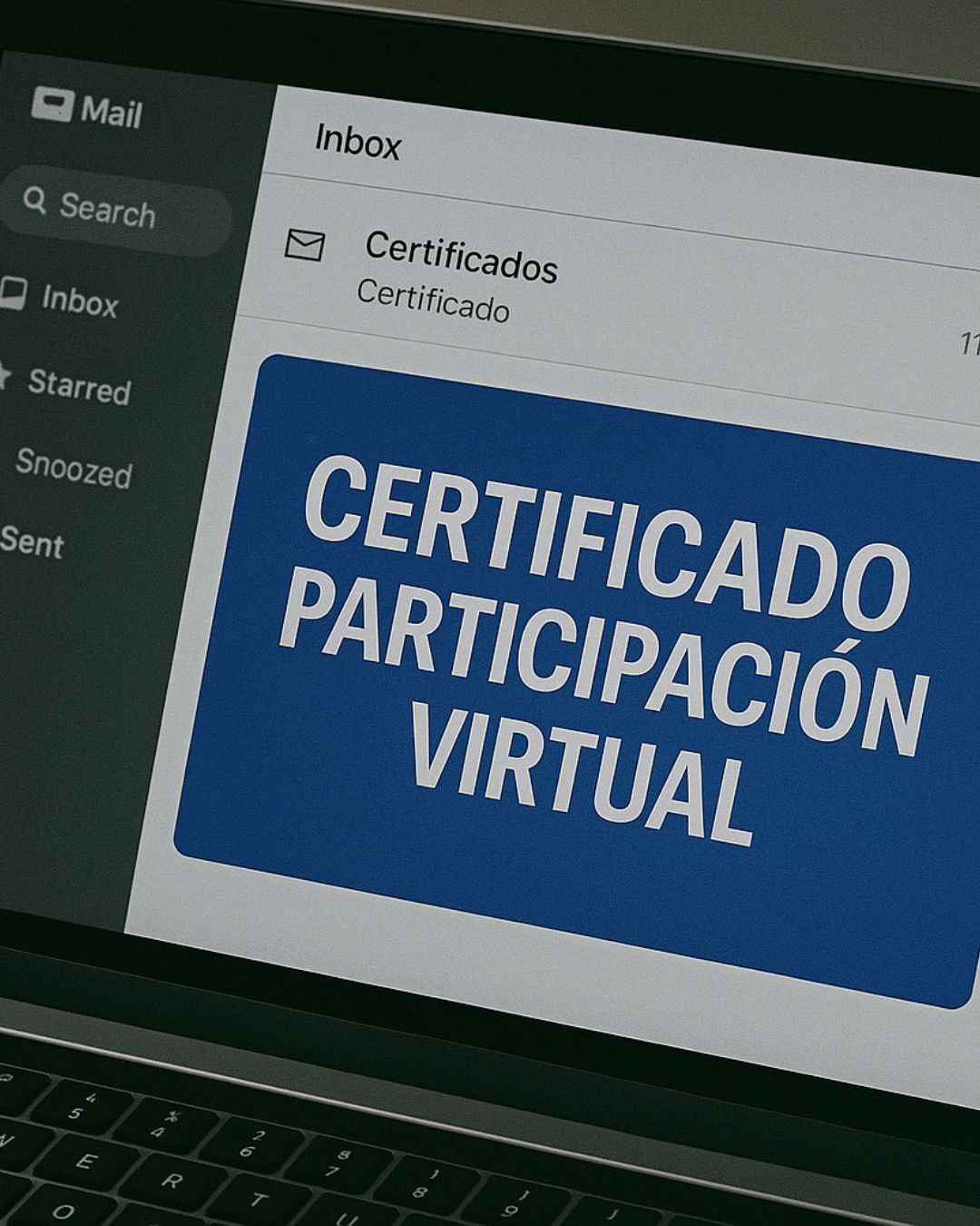 Certificado de participación (virtual)