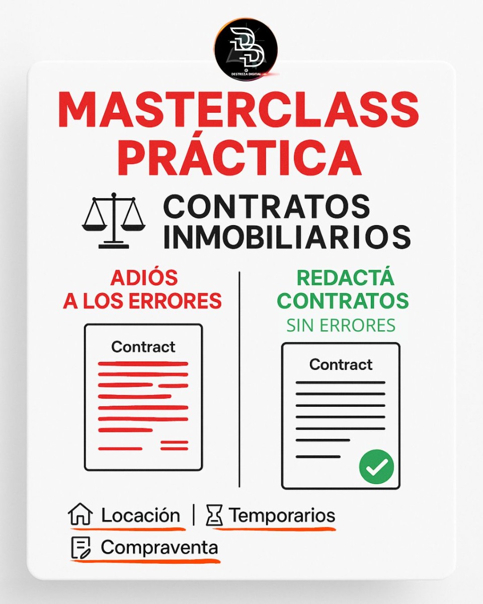 Contratos Inmobiliarios: Locación, Temporarios y Compraventa
