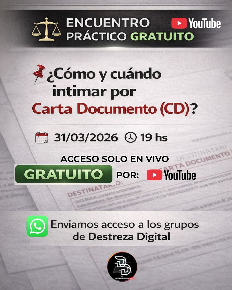 &iquest;C&oacute;mo y cu&aacute;ndo intimar por Carta Documento (CD)?