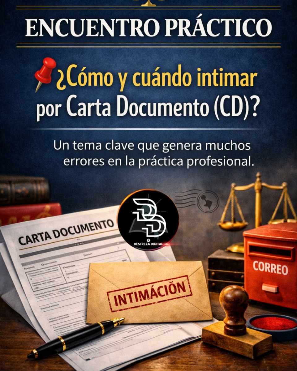 ¿Cómo y cuándo intimar por Carta Documento (CD)?