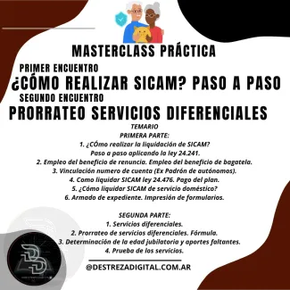 ¿Cómo realizar SICAM? Paso a paso - Prorrateo servicios diferenciales