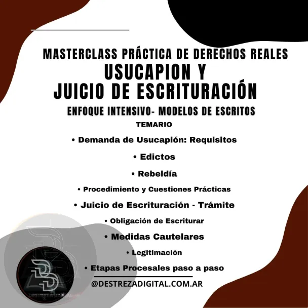 Usucapión y Juicio de Escrituración - Enfoque Intensivo