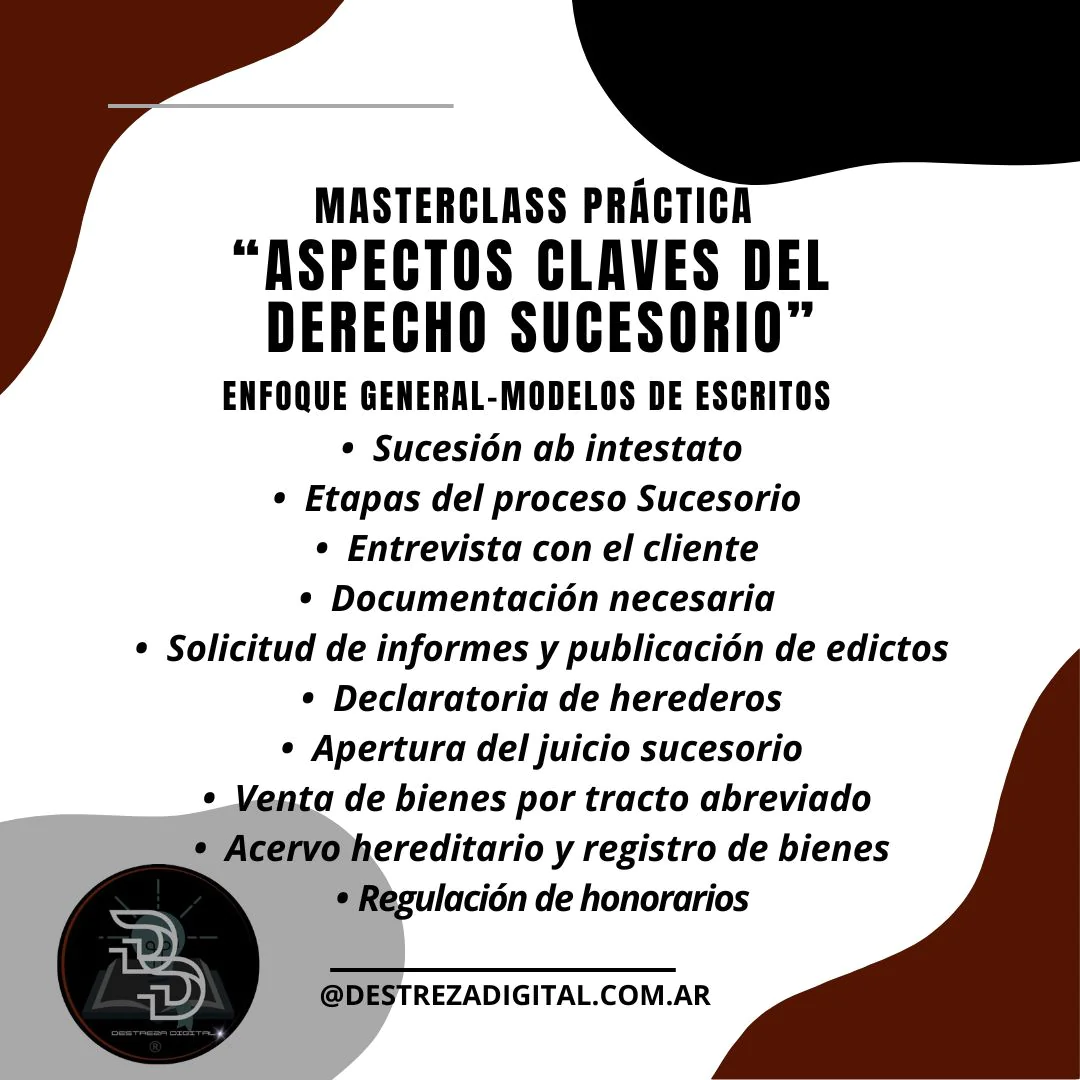 masterclass practica - aspectos claves del derecho sucesorio 