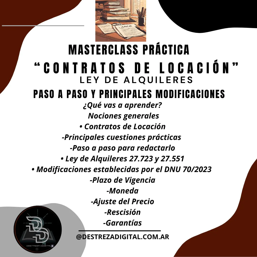 Contratos de Locación - Ley de Alquileres