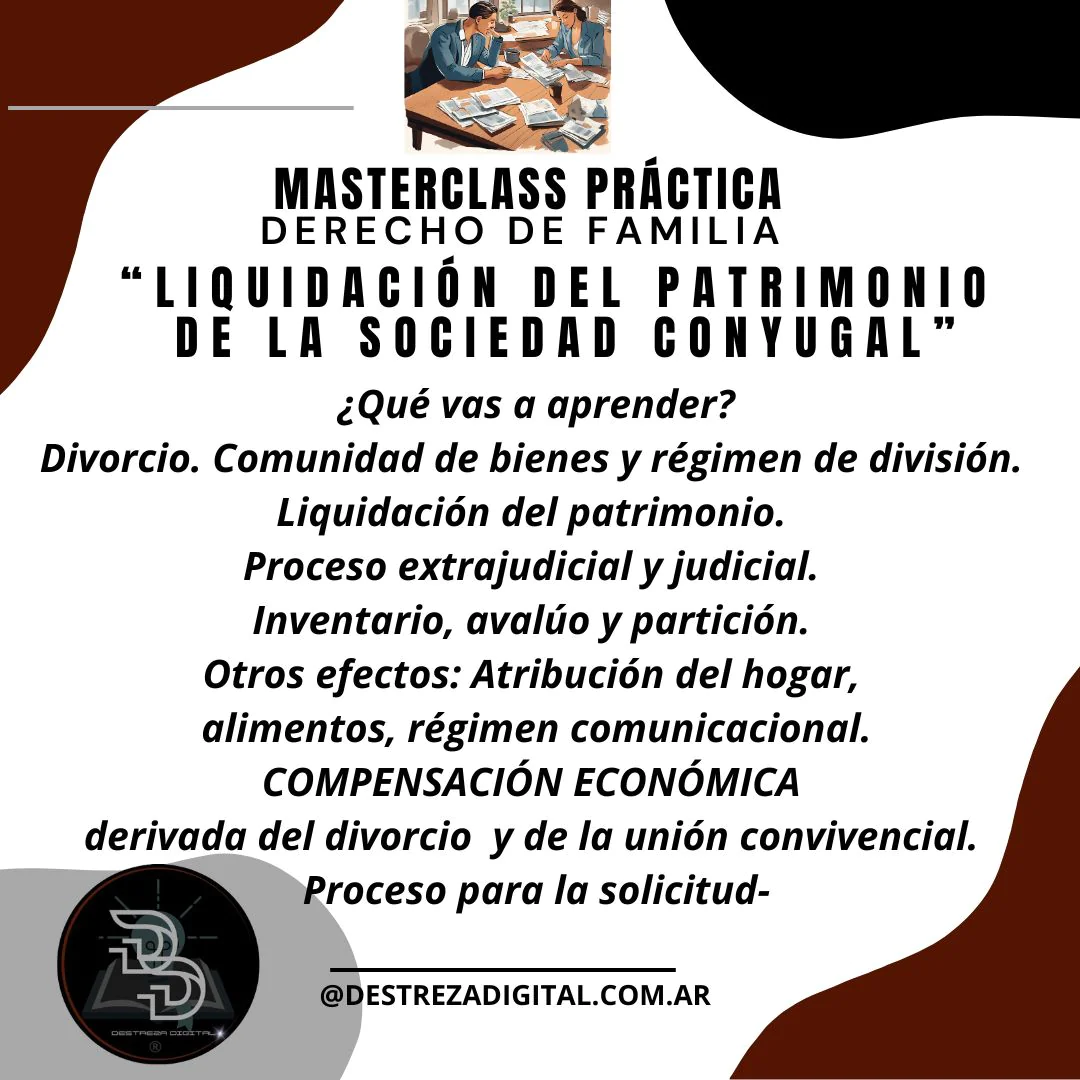 Liquidación del Patrimonio de la Sociedad Conyugal