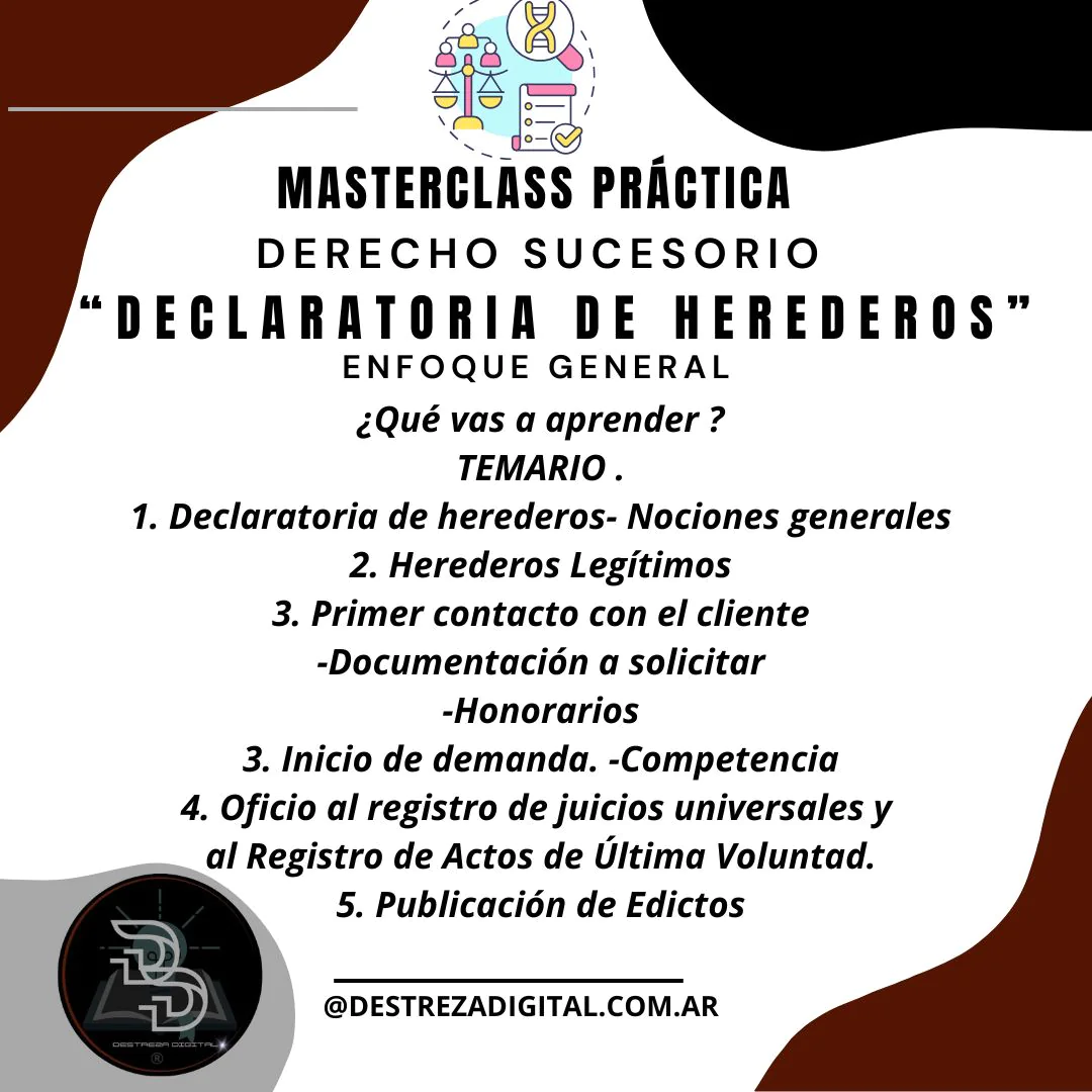 Declaratoria de Herederos - Parte general